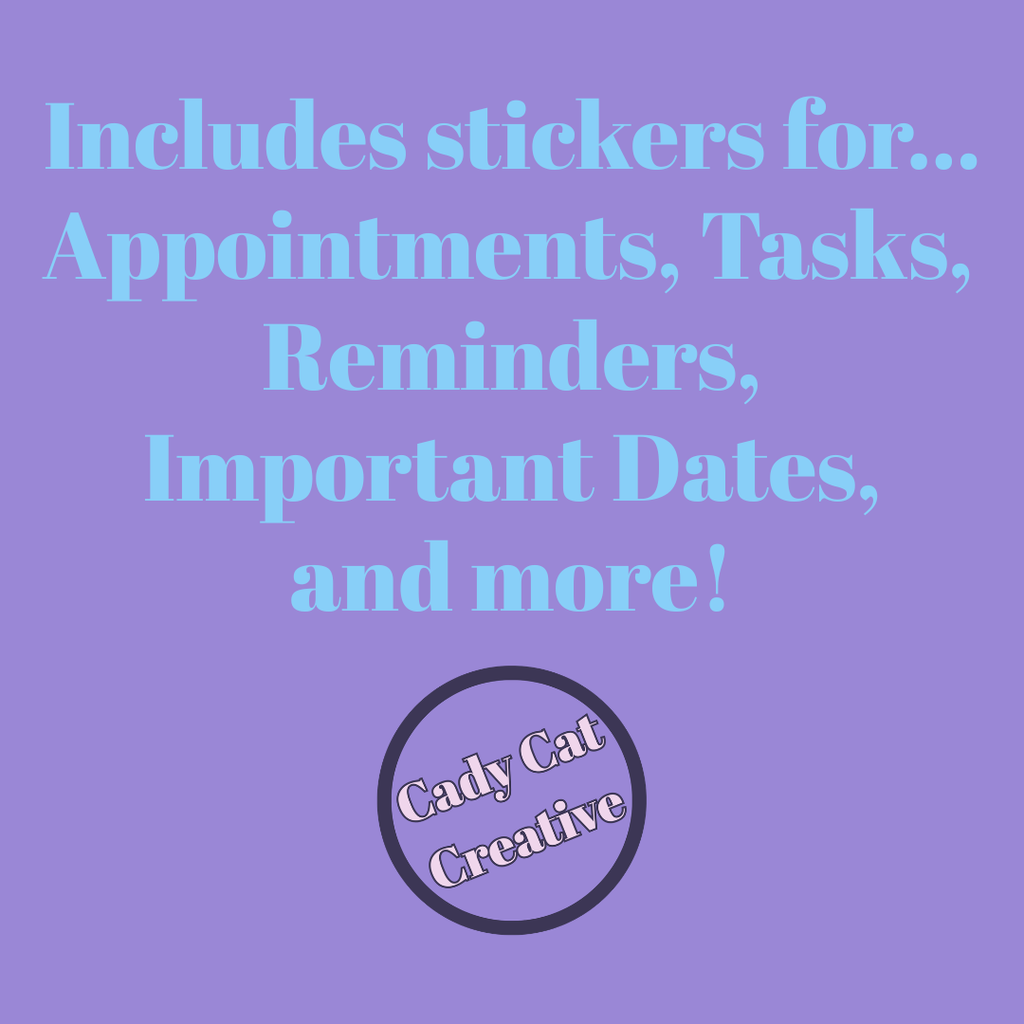 2026 Digital Planning Sticker Pack
