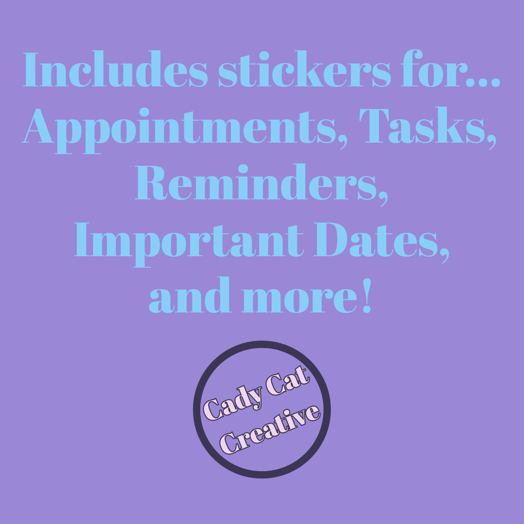 2026 Digital Planning Sticker Pack