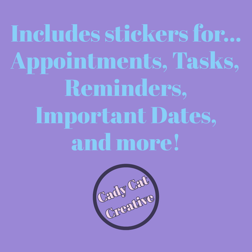 2026 Digital Planning Sticker Pack
