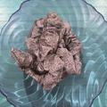 Gray Faux Lace Cotton Scrunchie