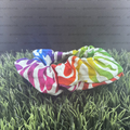 Rainbow Zebra Cotton Scrunchie