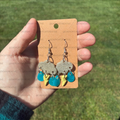 Stormy Weather Clouds Dangle Earrings