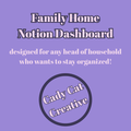 Family Home Notion Dashboard