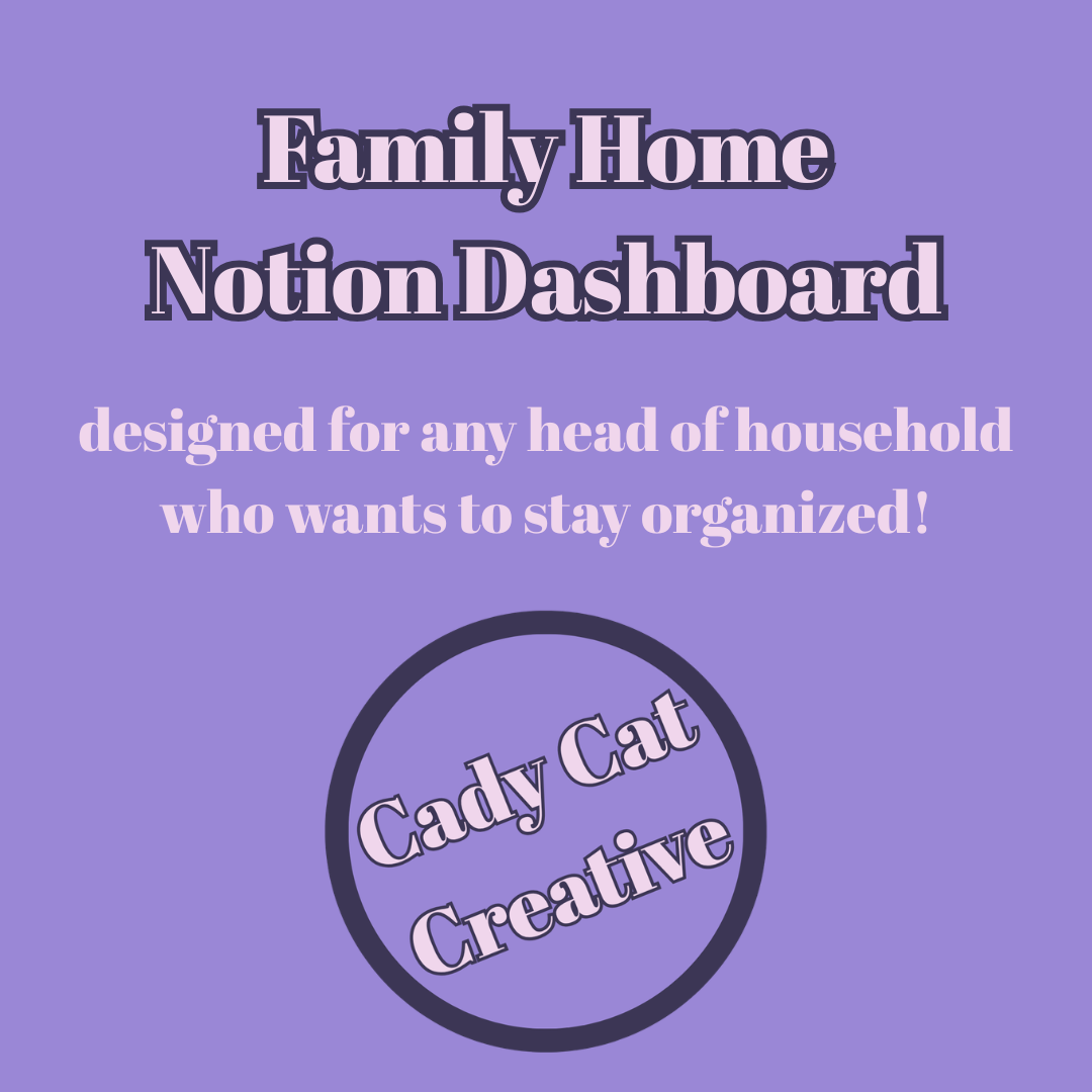 Family Home Notion Dashboard
