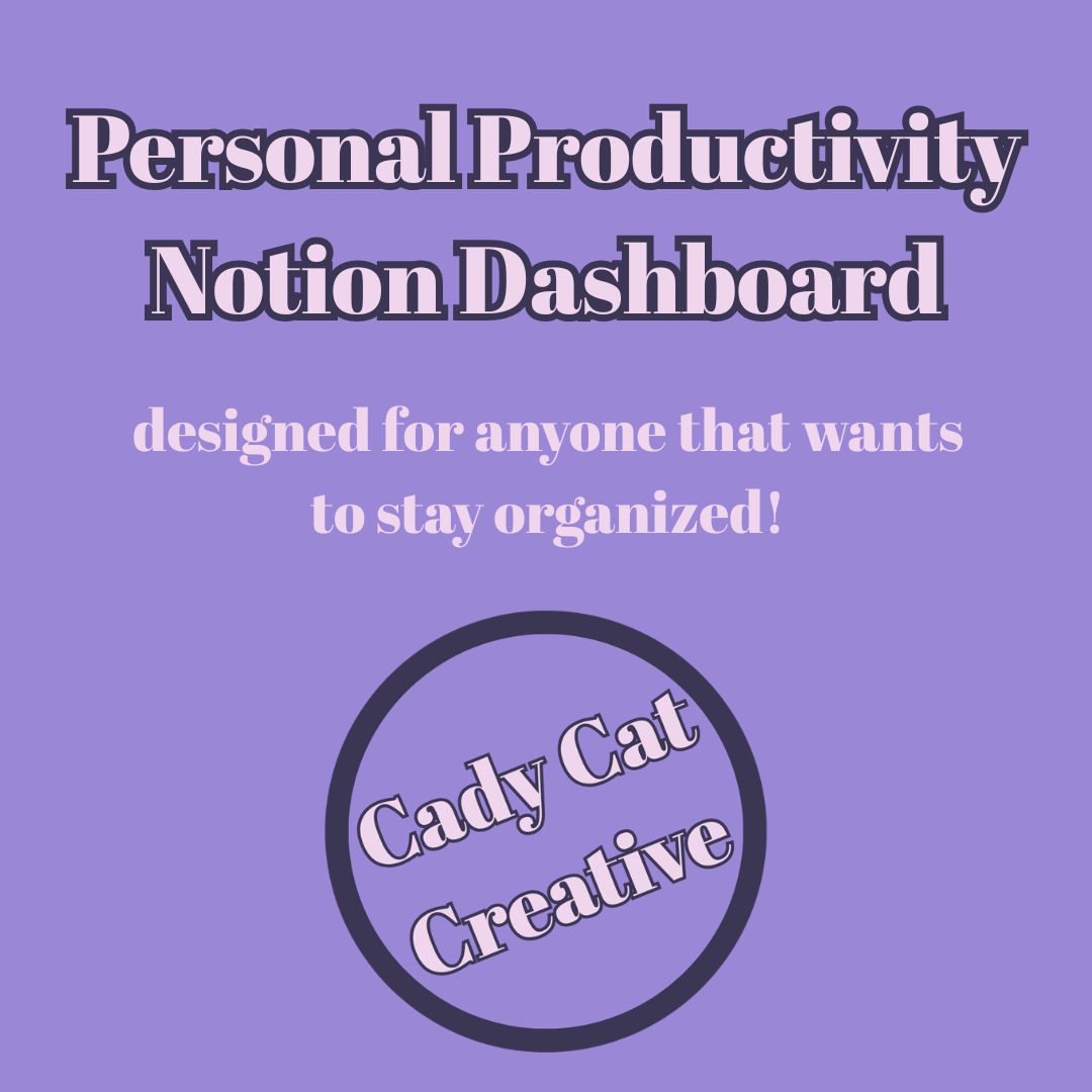 Personal Productivity Notion Dashboard