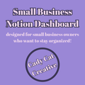 Small Business Owner Notion Dashboard